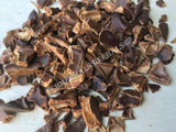 Dried Chopped Carob Bean Pods, Ceratonia siliqua, for Sale from Schmerbals Herbals