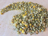 Dried Egyptian Grown Organic Chamomile, Matricaria recutita, for Sale from Schmerbals Herbals