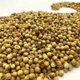 Whole coriander seeds, Coriandrum sativum for sale from Schmerbals Herbals, Cilantro seeds