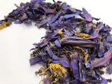 Dried All Natural Blue Lotus Pure Petals and Stamens, Nymphaea caerulea, Deep Purple Thai ~ for Sale from Schmerbals Herbals