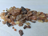 Dried Myrrh Gum Grade A+ Pieces, Commiphora molmol, for Sale from Schmerbals Herbals