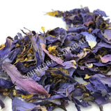 1 kg Dried Blue Lotus, Nymphaea caerulea, Deep Purple Thai™ Petals and Stamens for Sale from Schmerbals Herbals