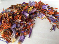 Dried Herbal Blend, 50/50 Blue Lotus, Nymphaea caerulea, Klip Dagga, Leonotis nepetifolia, for sale from Schmerbals Herbals