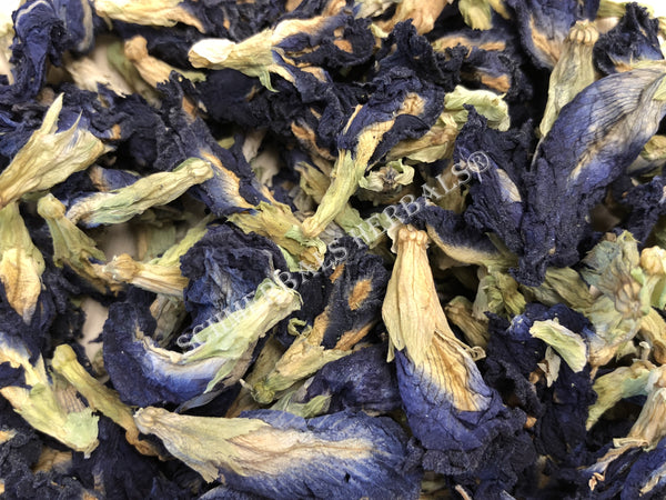 Dried Butterfly Pea Whole Flower, Clitoria ternatea, for Sale from Schmerbals Herbals