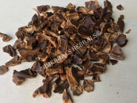 Dried Chopped Carob Bean Pods, Ceratonia siliqua, for Sale from Schmerbals Herbals