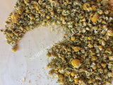 Dried Egyptian Grown Organic Chamomile, Matricaria recutita, for Sale from Schmerbals Herbals