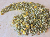 Dried German Chamomile, Matricaria recutita, for Sale from Schmerbals Herbals