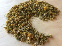 Dried Egyptian Grown Organic Chamomile, Matricaria recutita, for Sale from Schmerbals Herbals