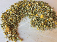 Dried Egyptian Grown Organic Chamomile, Matricaria recutita, for Sale from Schmerbals Herbals