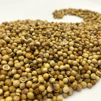 Whole coriander seeds, Coriandrum sativum for sale from Schmerbals Herbals, Cilantro seeds