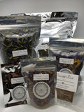 Schmerbals Herbals Packaging for Clays, Extracts, Herbs. Powders, Resins, and Salts for Sale from Schmerbals Herbals