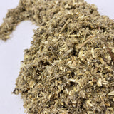 Dried Organic Mugwort, cut and sifted, Artemisia vulgaris ~ for sale from Schmerbals Herbals