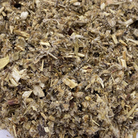 Dried Mugwort, cut and sifted, Artemisia vulgaris ~ for sale from Schmerbals Herbals