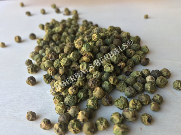 Dried Whole Green Peppercorn, Piper nigrum, for Sale from Schmerbals Herbals