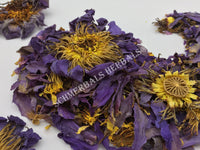 Dried Blue Lotus Whole Flower, Nymphaea caerulea, Siamese Dream, For Sale from Schmerbals Herbals