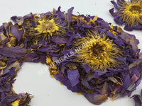 Dried Blue Lotus Whole Flower, Nymphaea caerulea, Siamese Dream, For Sale from Schmerbals Herbals