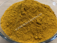 Dried All Natural Common Turmeric Rhizome Powder, Curcuma longa, for Sale from Schmerbals Herbals