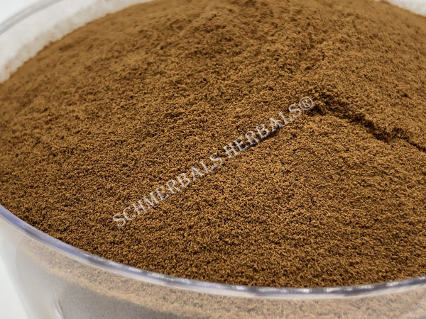 Dried All Natural 20:1 Yohimbe Powdered Extract, Pausinystalia johimbe, for Sale from Schmerbals Herbals